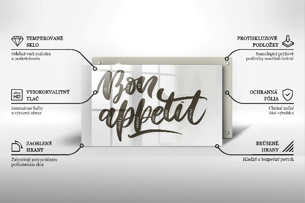 Kokkärlskydd original Inskriptionen bon appetit