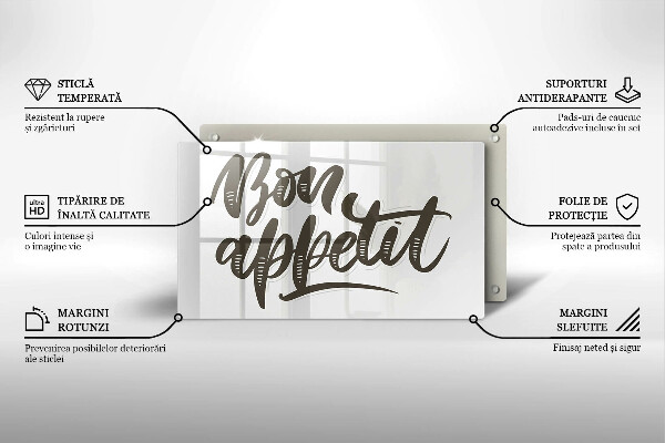 Kokkärlskydd original Inskriptionen bon appetit