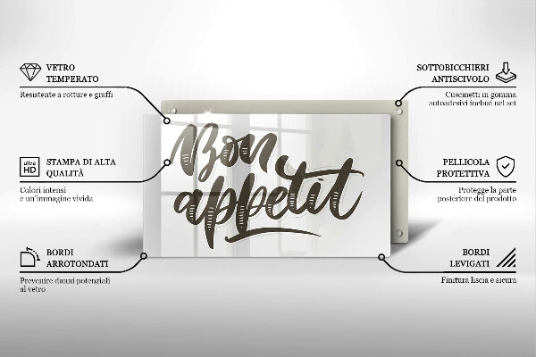 Kokkärlskydd original Inskriptionen bon appetit