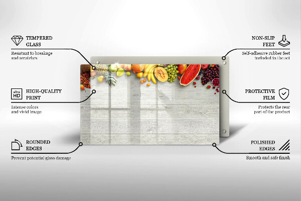 Kokkärlskydd original Frukt på brädor