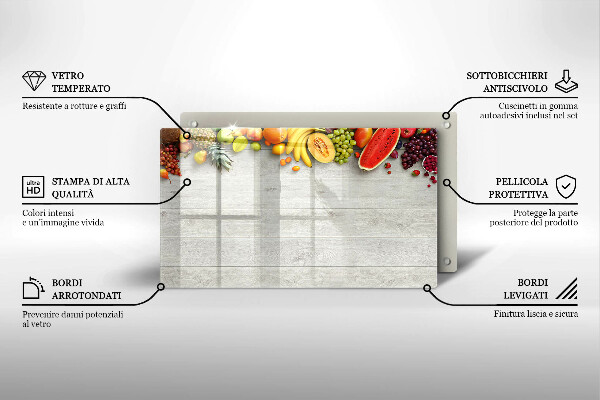 Kokkärlskydd original Frukt på brädor