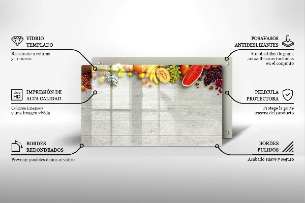 Kokkärlskydd original Frukt på brädor