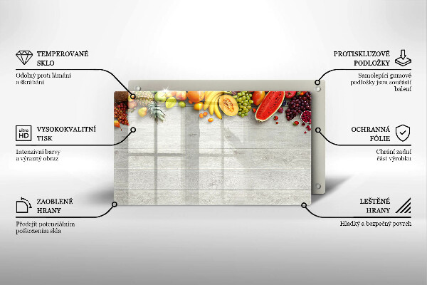 Kokkärlskydd original Frukt på brädor