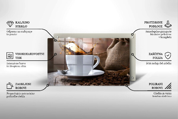 Glashällskydd original Kopp och kaffebönor