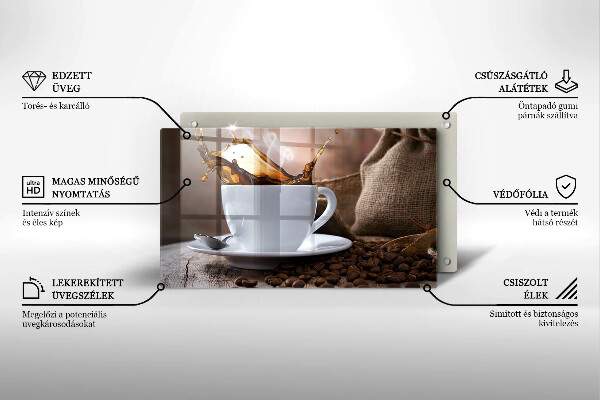 Glashällskydd original Kopp och kaffebönor