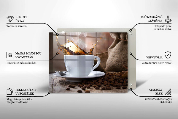 Glashällskydd original Kopp och kaffebönor