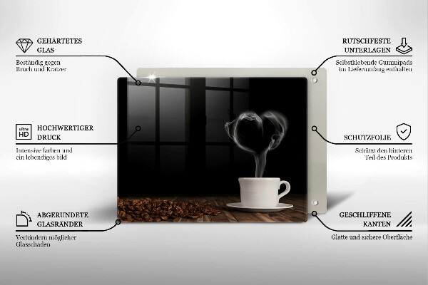 Glashällskydd original Kaffekopp hjärta