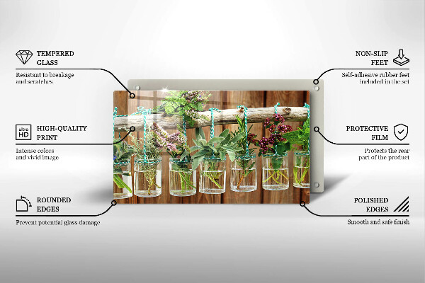 Spisskyddsplatta original Örter växter vintage