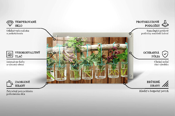 Spisskyddsplatta original Örter växter vintage