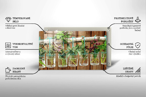 Spisskyddsplatta original Örter växter vintage