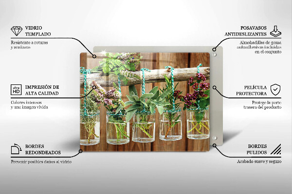 Spisskyddsplatta original Örter växter vintage