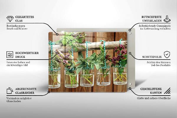 Spisskyddsplatta original Örter växter vintage