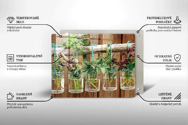 Spisskyddsplatta original Örter växter vintage