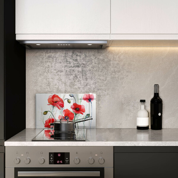 Glashällskydd original Blommor röda vallmo