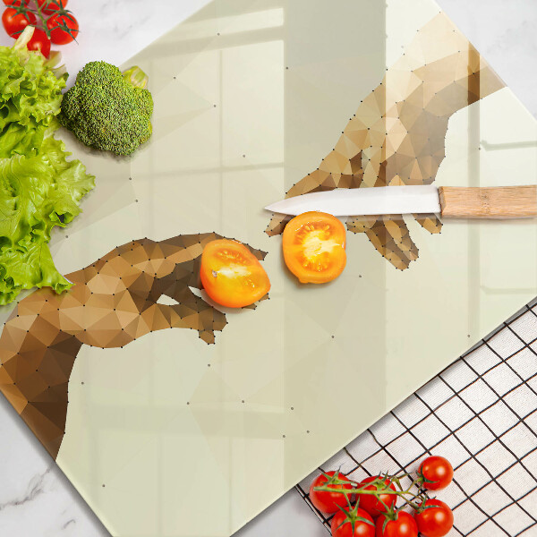 Glashällskydd original Skapandet av adams händer