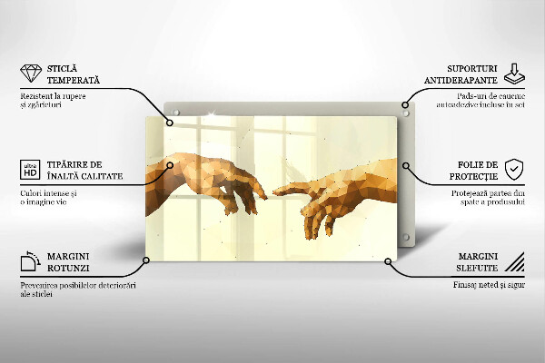 Glashällskydd original Skapandet av adams händer