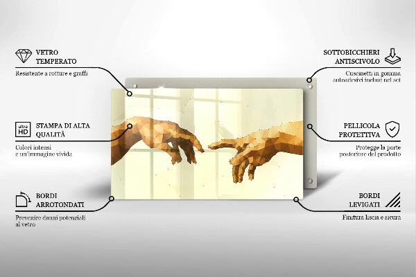 Glashällskydd original Skapandet av adams händer