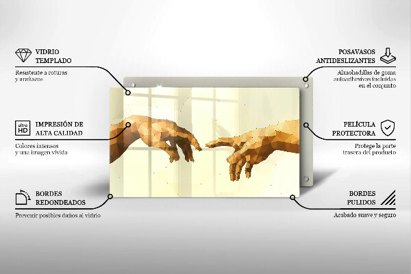 Glashällskydd original Skapandet av adams händer