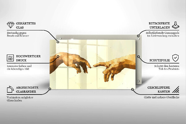 Glashällskydd original Skapandet av adams händer