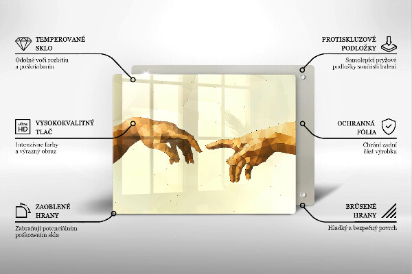 Glashällskydd original Skapandet av adams händer