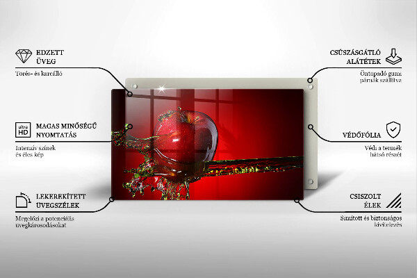 Spisskyddsplatta original Äppelfrukt i vatten
