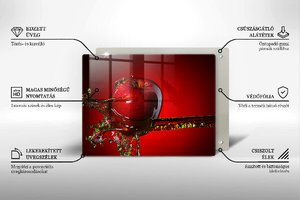 Spisskyddsplatta original Äppelfrukt i vatten