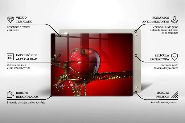 Spisskyddsplatta original Äppelfrukt i vatten