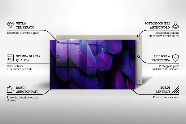 Kokkärlskydd original Neon fjädrar