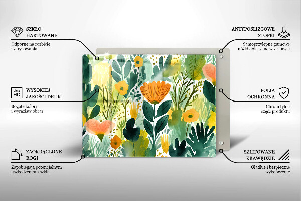 Kokkärlskydd original Målade blommor