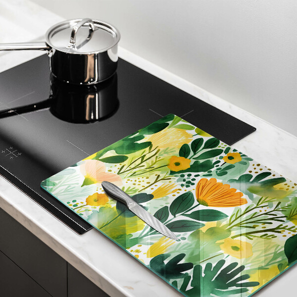 Kokkärlskydd original Målade blommor