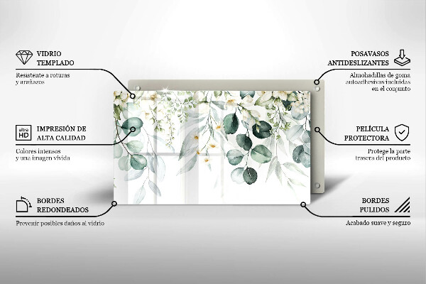 Kokkärlskydd original Akvarellväxter