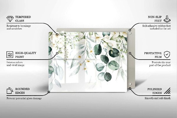 Kokkärlskydd original Akvarellväxter