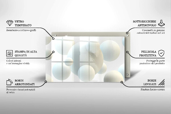 Kokkärlskydd original Moderna 3d-sfärer