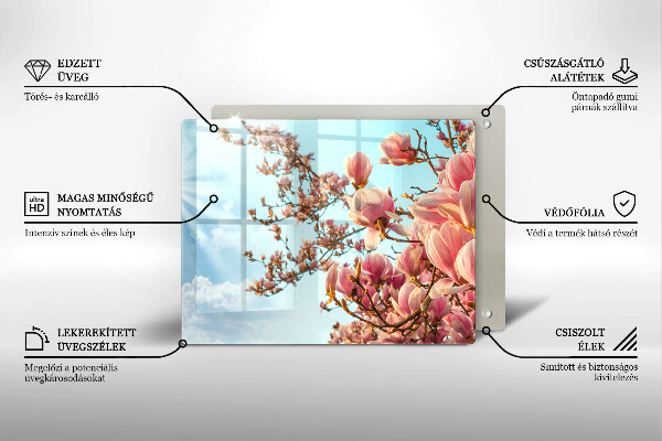 Glashällskydd original Rosa blommor träd