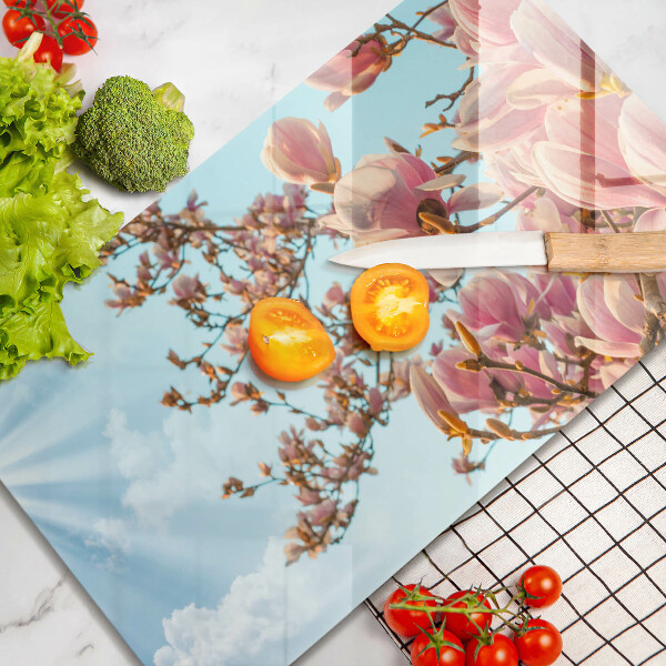 Glashällskydd original Rosa blommor träd