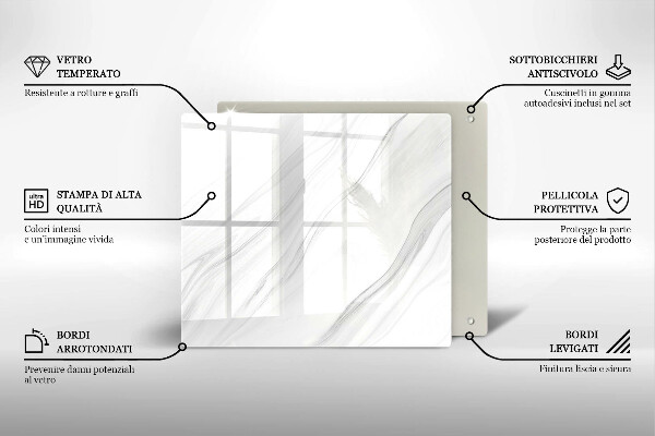 Kokkärlskydd unik Delikat marmor