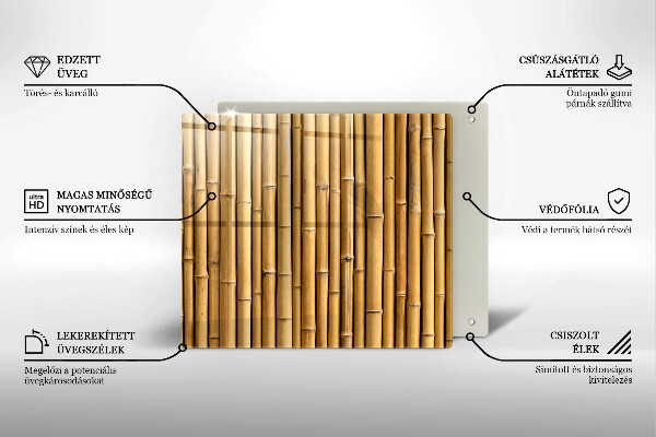 Spisskyddsplatta unik Natur boho bambu