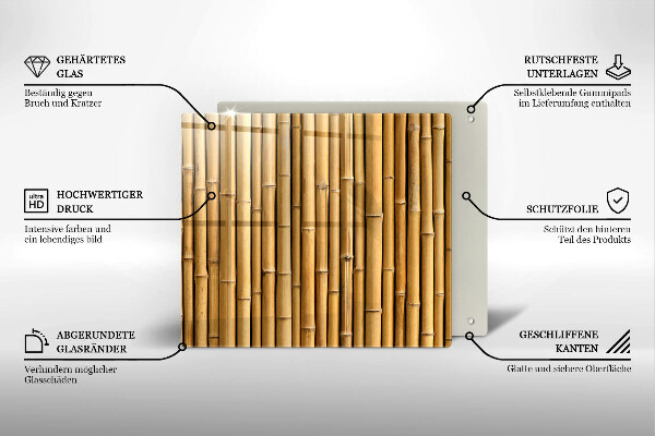 Spisskyddsplatta unik Natur boho bambu