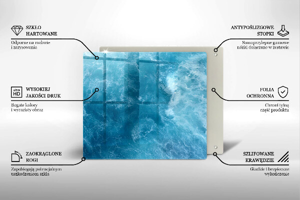 Glashällskydd unik Blått vatten