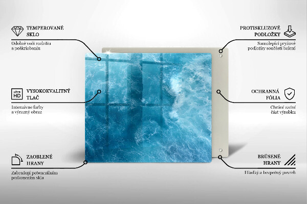 Glashällskydd unik Blått vatten