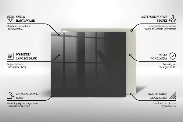 Skydd för spis unik Färg grå