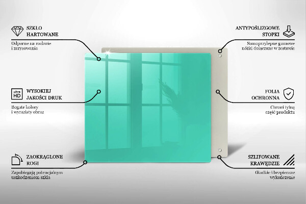 Skydd för spis unik Grön färg