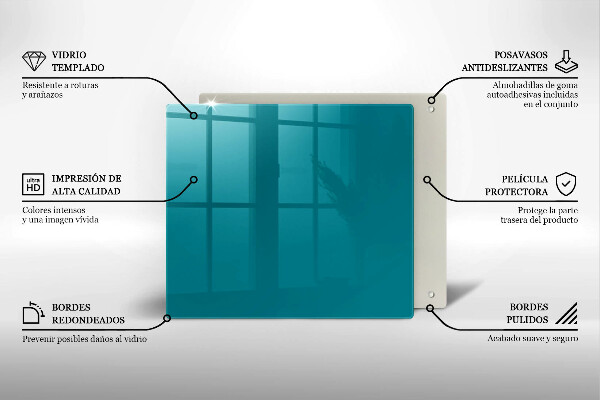 Skydd för spis unik Turkos färg