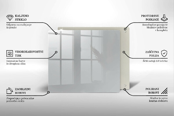 Skydd för spis unik Färg grå