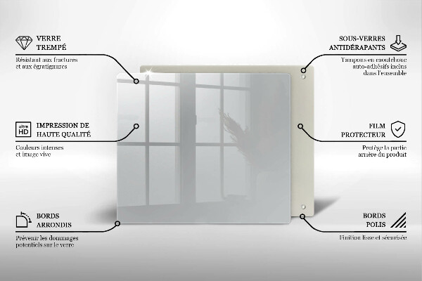 Skydd för spis unik Färg grå