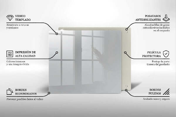 Skydd för spis unik Färg grå