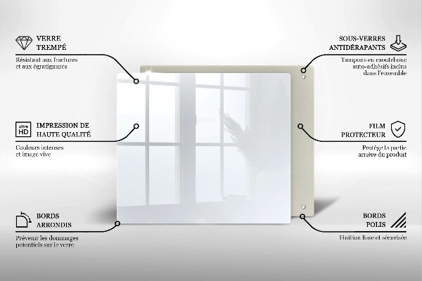 Skydd för spis unik Färg vit