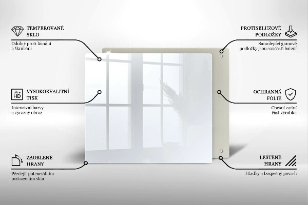 Skydd för spis unik Färg vit