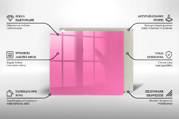 Skydd för spis unik Färg rosa
