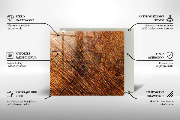 Spisskyddsplatta unik Trästruktur
